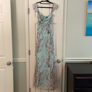 Mint Off the Shoulder Maxi